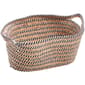Heritage Small Black Stripe Rope Hyacinth Shelf Tote - image 1