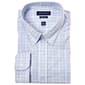 Mens Big Architect&#40;R&#41; High Performance Dress Shirt-Blue/Grey Plaid - image 1