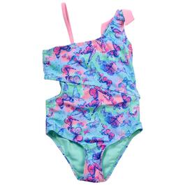 Girls &#40;4-6x&#41; Limited Too Butterfly One Piece Swimsuit