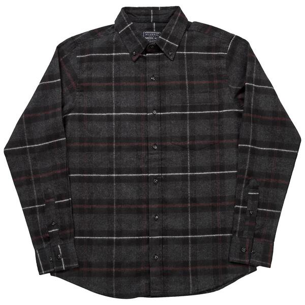 Mens Jackson Hole Flannel Shirt - Black/Burgundy - image 