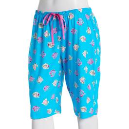 Plus Size HUE&#40;R&#41; Kissy Fishes Bermuda Pajama Shorts
