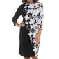 Petite Connected Apparel 3/4 Sleeve Flora Sheath Dress - image 3