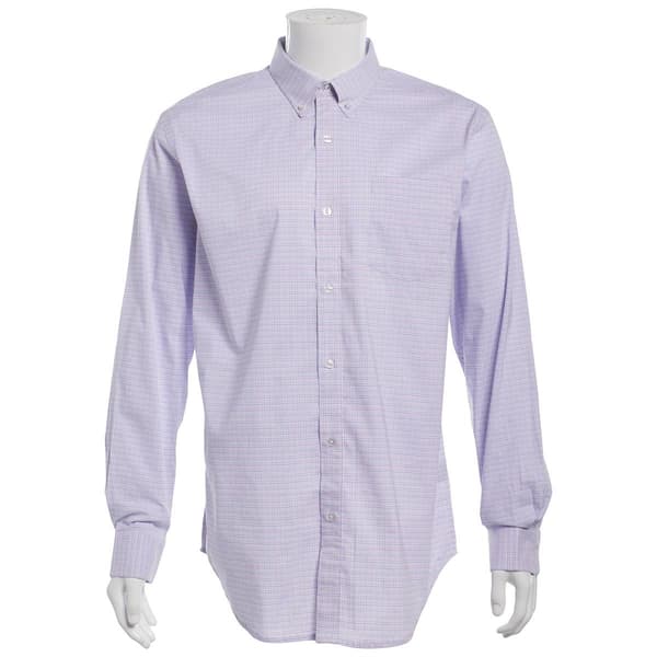 Mens Preswick & Moore(R) Regular Fit Stretch Dress Shirt - Purple