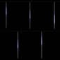Northlight 10ct. White LED Snowfall Icicle Christmas Tube Lights - image 2