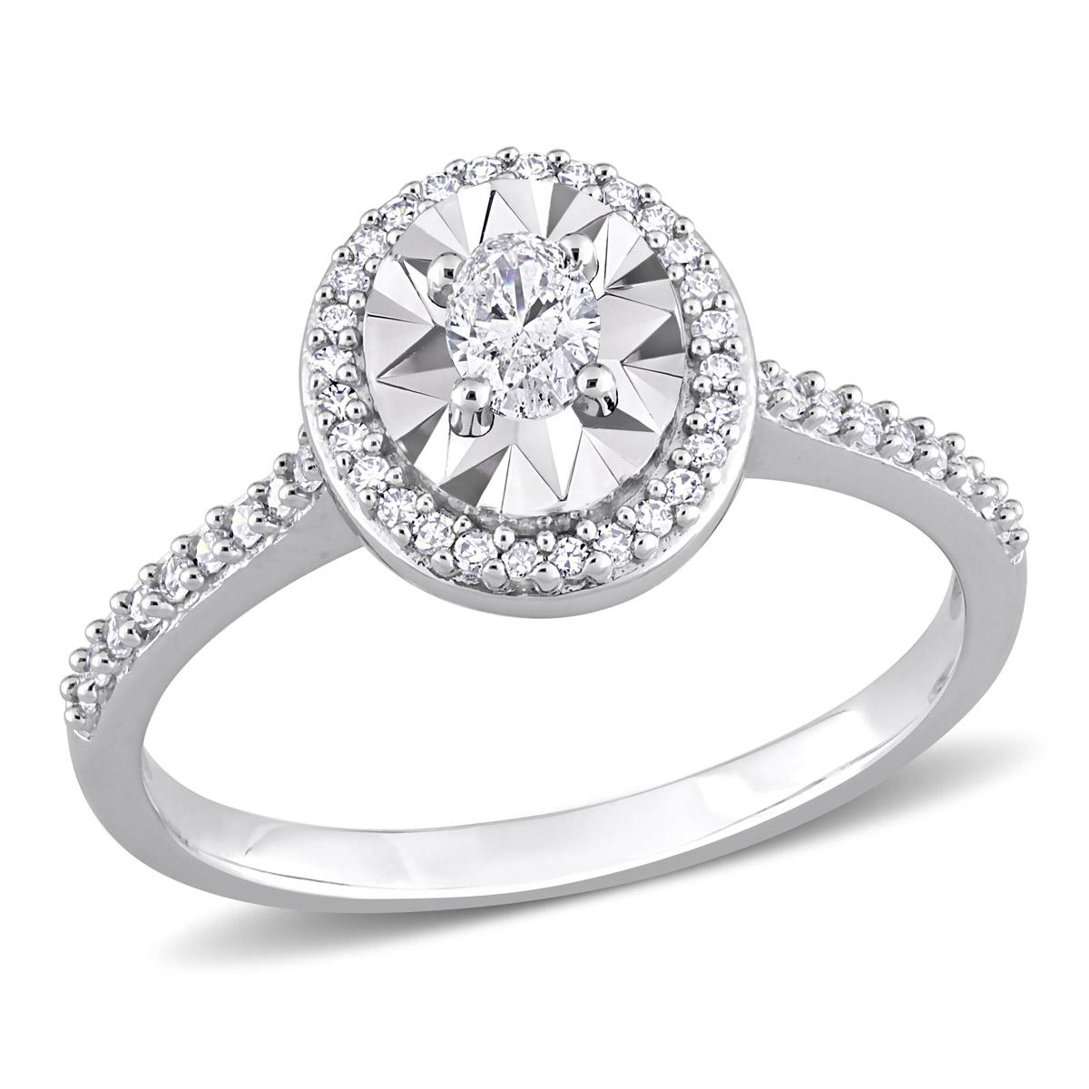 Diamond Classics™ 14kt. White Gold 1/3ctw. Diamond Ring