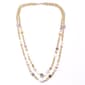 Ashley Cooper(tm) 2 Row Gold-Tone Station Pastel Bead Long Necklace - image 1