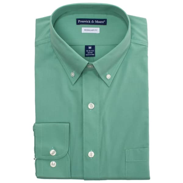 Mens Preswick & Moore(R) Regular Fit Stretch Dress Shirt - image 