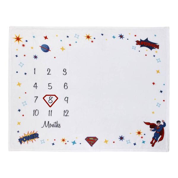 Warner Bros. Superman&#40;tm&#41; Milestone Baby Blanket - image 