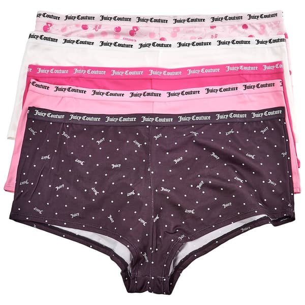Plus Size Juicy Couture 5pk. Boyshort Panties - JC9695-5PKEY