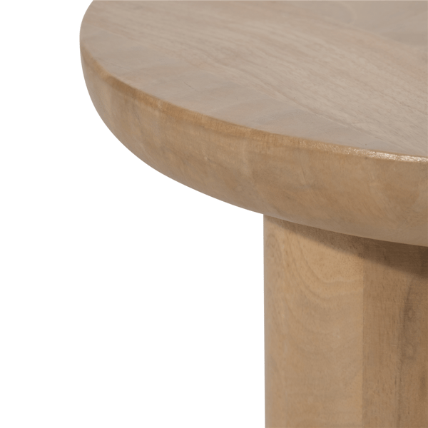 Sagebrook Home Modern Mango Wood Round Accent Table