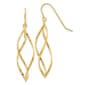 Gold Classics(tm) 14kt. Gold 46mm. Swirl Dangle Earrings - image 1