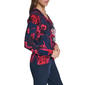 Womens Tommy Hilfiger Long Sleeve Ruffle Front Floral Blouse - image 3