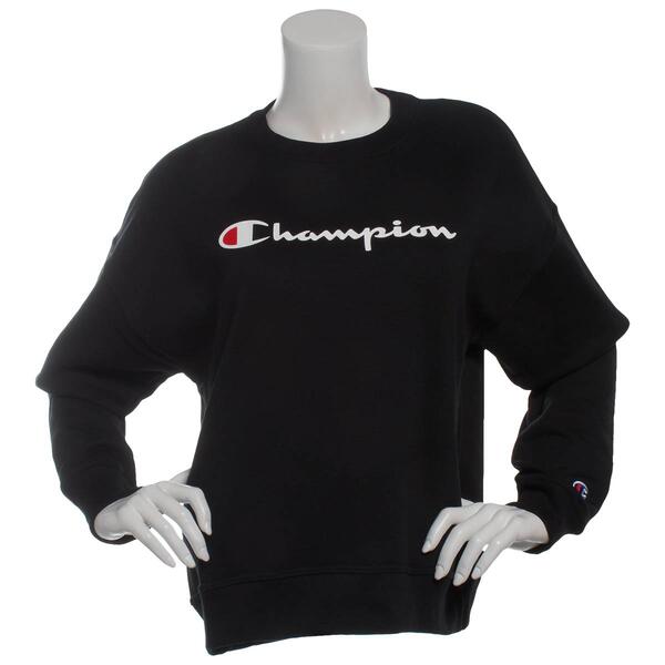 Womens Champion Powerblend Crew Neck Sweatshirt - image 