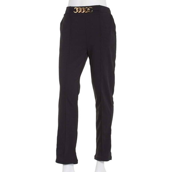Juniors No Comment Liverpool Mid Rise Pants with Chain Belt - image 