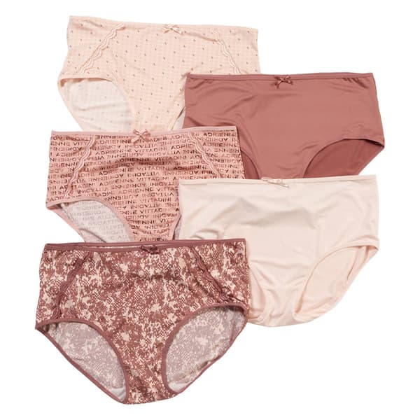 NWT ADRIENNE VITTADINI 5 ASSORTED BRIEF PANTY AV9271 SIZE 2X/LARGE $42 