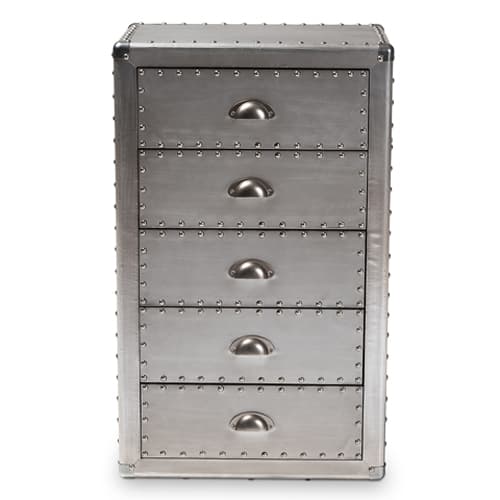 Baxton Studio Davet 5 Drawer Accent Chest