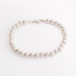 Ellen Tracy Sterling Silver 6mm Beaded Bracelet