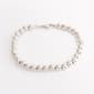 Ellen Tracy Sterling Silver 6mm Beaded Bracelet - image 1