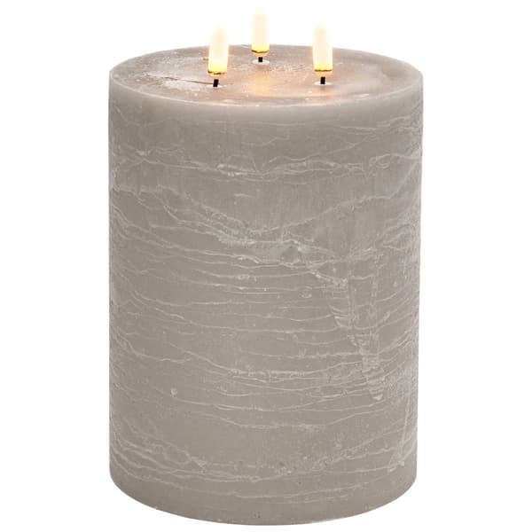 One Touch 3 Wick 8in LED Pillar Candle - image 