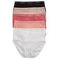 Womens Laura Ashley(R) 5pk. Brief Panties with Logo - LS9221-5PKRK - image 1