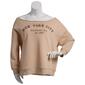 Juniors Plus No Comment Off The Shoulder NYC Oversized Sweatshirt - image 1