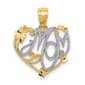 Gold Classics&#40;tm&#41; 14kt. Gold & Rhodium MOM Pendant - image 1