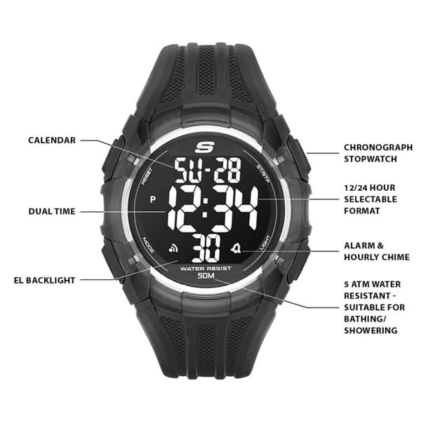 Mens Skechers Digital Chronograph Watch - SR1008