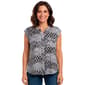 Petite Emily Daniels Cap Sleeve Foil Dot Button Front Blouse - image 1