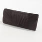 Jessica McClintock Satin Pleated Flap Clutch - image 1