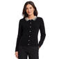 Womens Adrianna Papell Long Sleeve Pearl Collar Cardigan - image 1