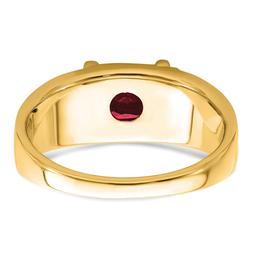 Mens Gentlemen’s Classics™ 14kt. Gold 2ctw. Ruby & Diamond Ring