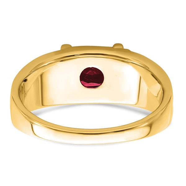 Mens Gentlemen’s Classics™ 14kt. Gold 2ctw. Ruby & Diamond Ring
