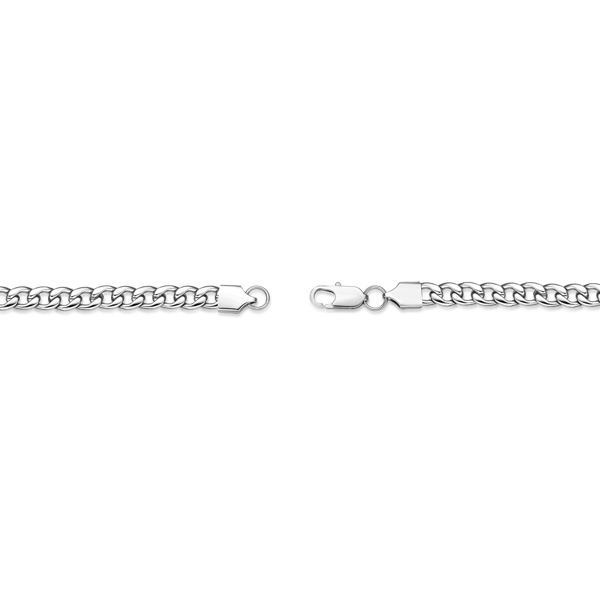 Mens Lynx Stainless Steel 7mm Foxtail Chain Necklace