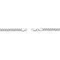 Mens Lynx Stainless Steel 7mm Foxtail Chain Necklace - image 4