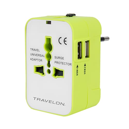 Travelon Worldwide Adaptor with Dual USB Charger - image 