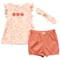 Baby Girl (12-24M) Adley & Hudson Apple Top & Short Set - image 1