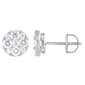 Nova Star&#174; White Gold & 1ctw. Lab Grown Diamond Cluster Earrings - image 2
