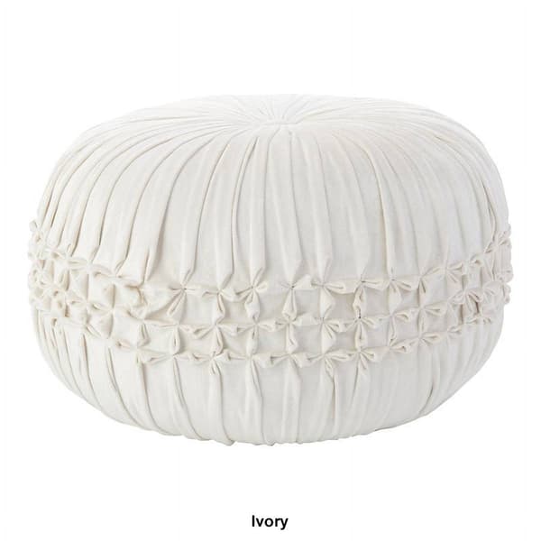 Nourison Velvet Pouf