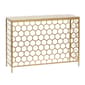 9th & Pike(R) Gold Metal Contemporary Console Table - image 1