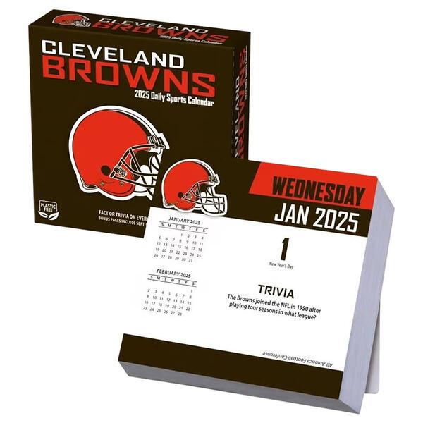 Lang&#40;R&#41; 2025 Cleveland Browns Box Calendar - image 