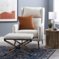 Linon Home Decor Ashburn Campaign Accent Striped Stool - image 9