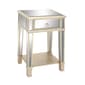 9th & Pike® Beige Wood Glam Inspired Accent Table - image 3