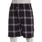 Mens Preswick & Moore(R) Plaid Drawstring Pajama Shorts - Black - image 1