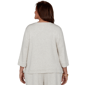 Plus Size Alfred Dunner Good To Go 3/4 Sleeve Stud Swirls Sweater - image 2
