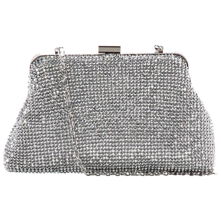 Jessica McClintock Phyllis Diamond Mesh Clutch