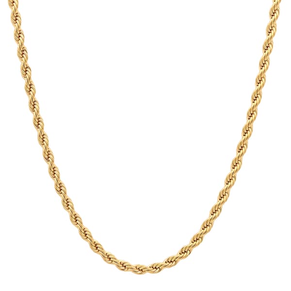 Mens Gentlemen's Classics(tm) Gold-Tone Stainless Steel Necklace