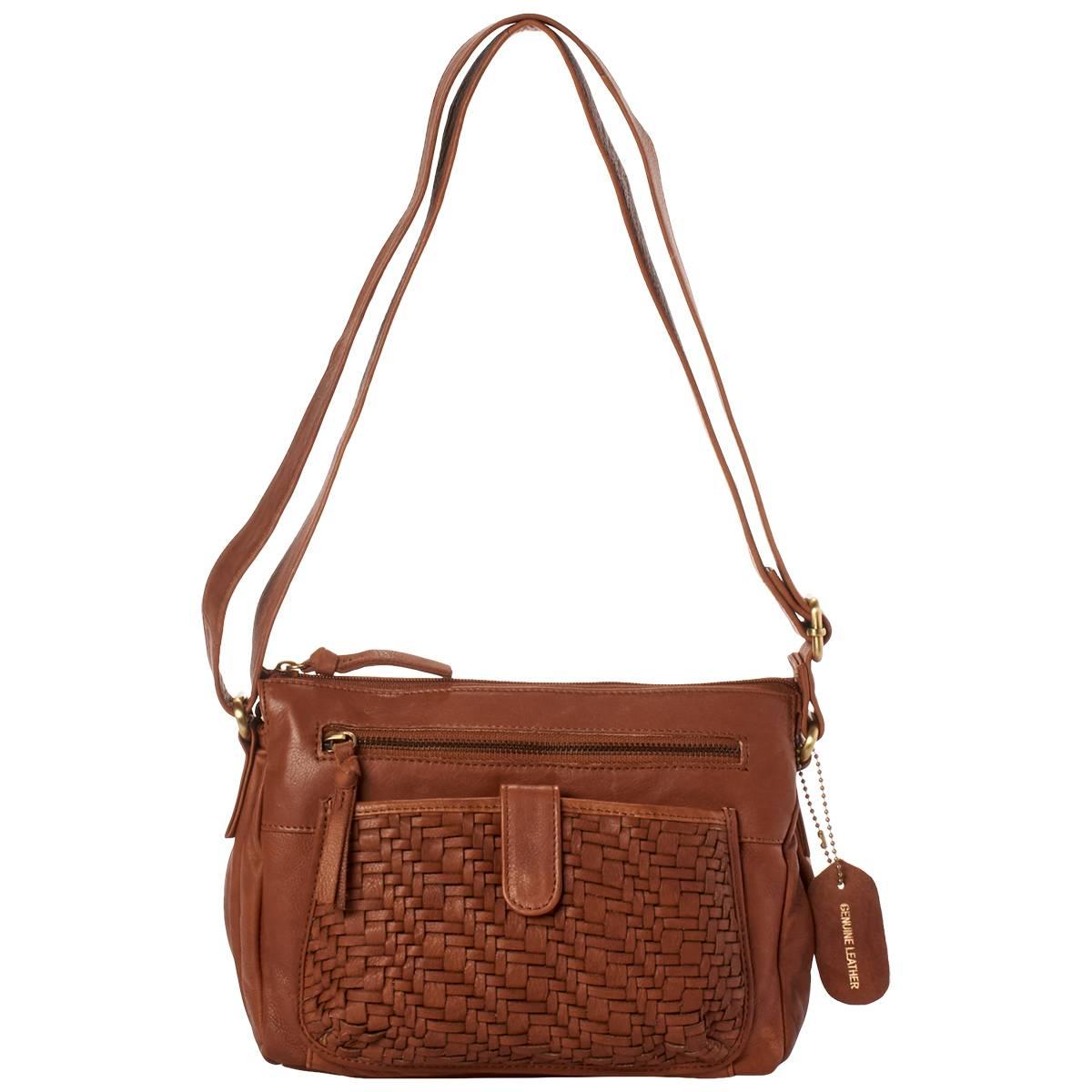 Great American Leatherworks Antique Calf Lacing Weave Crossbody