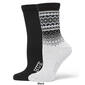 Womens HUE 2pk. Border Fair Isle Boot Socks - image 4