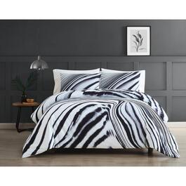 Vince Camuto Muse Zebra Print Comforter Set