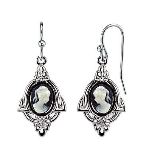 Signature 1928 Cameo Chandelier Earrings - image 
